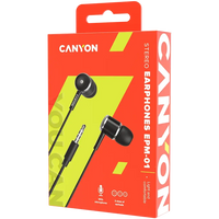 CANYON headphones EPM-01 Mic 1.2m Black - Image 3