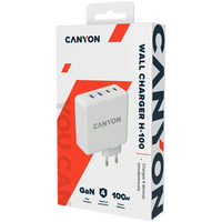 CANYON H-100, GAN 100W charger Input:100V-240V Output: USB-C1/C2: 5V 3A, 9V 3A, 12V 3A, 15V 3A, 20V 5A USB-A - Image 3
