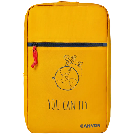 CANYON CSZ-03, cabin size backpack for 15.6'' laptop, polyester, yellow