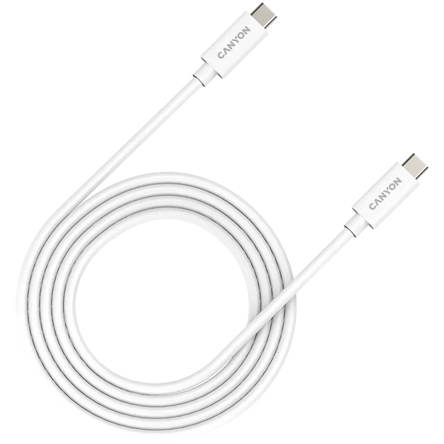 CANYON UC-42, cable, U4-CC-5A2M-E, USB4 TYPE-C to TYPE-C cable assembly 20G 2m 5A 240W(ERP) with E-MARK, CE