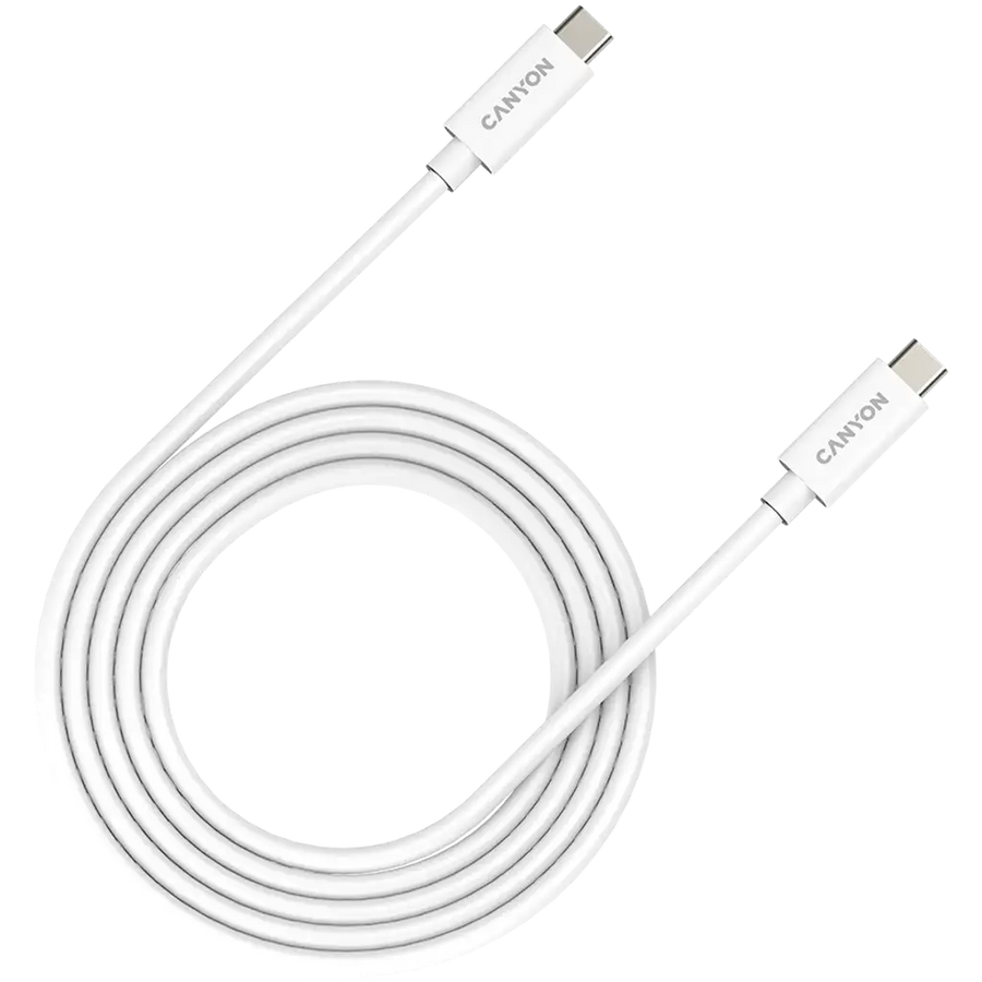 CANYON UC-42, cable, U4-CC-5A2M-E, USB4 TYPE-C to TYPE-C cable assembly 20G 2m 5A 240W(ERP) with E-MARK, CE