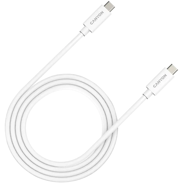 CANYON UC-44, cable, U4-CC-5A1M-E, USB4 TYPE-C to TYPE-C cable assembly 40G 1m 5A 240W(ERP) with E-MARK, CE
