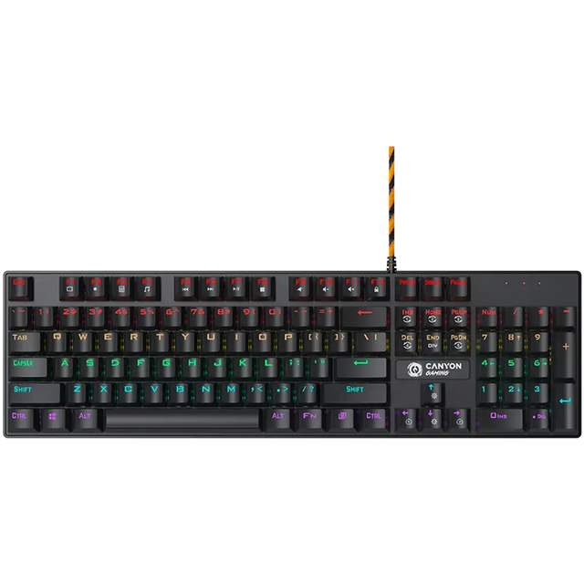 CANYON keyboard Deimos GK-4 Rainbow US Wired Black