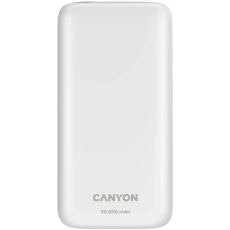 CANYON power bank PB-301 LED 30000 mAh PD 20W QC 3.0 White