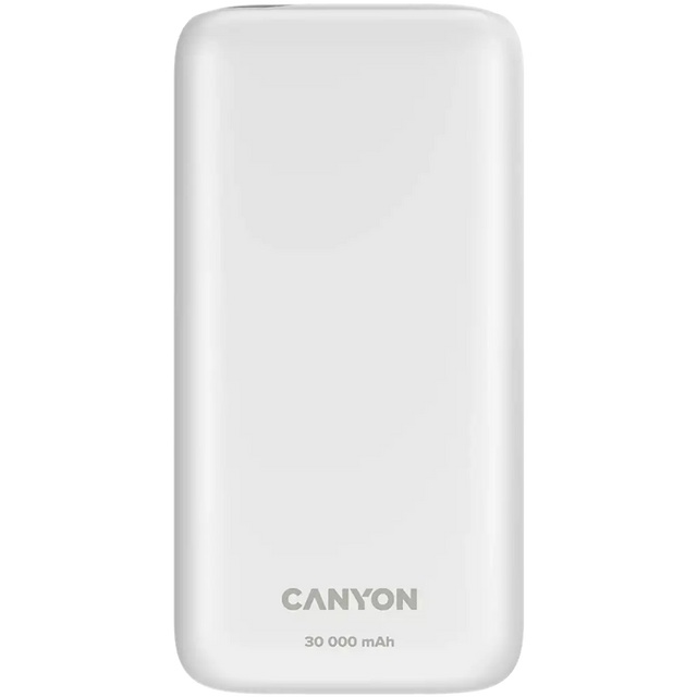 CANYON power bank PB-301 LED 30000 mAh PD 20W QC 3.0 White