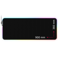 LORGAR Steller 919, Gaming mouse pad, High-speed surface, anti-slip rubber base, RGB backlight