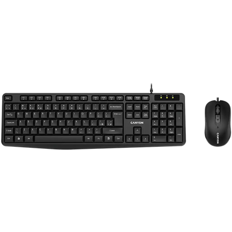 CANYON SET-1 EN Keyboard+Mouse Wired Black