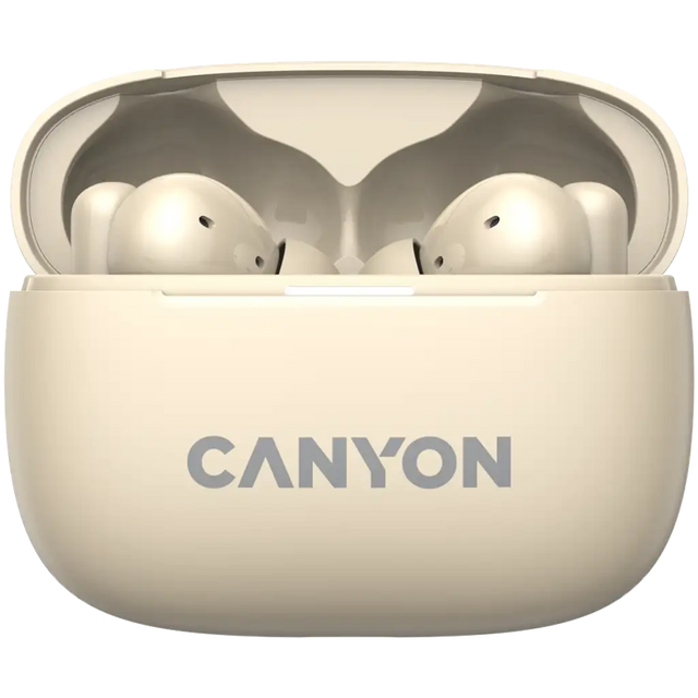 CANYON headset OnGo TWS-10 ANC+ENC Beige