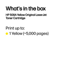 HP 508A Yellow Original LaserJet Toner Cartridge 5 000 pgs - Image 3