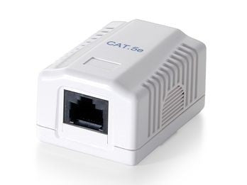 EQUIP WALLBOX, CAT5E UTP 1-PORT
