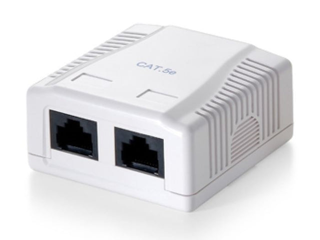 EQUIP WALLBOX, CAT5E UTP 2-PORT