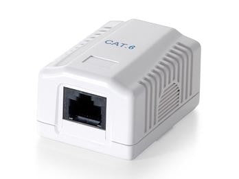 EQUIP WALLBOX, CAT6E UTP 1-PORT