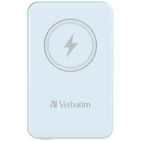 Verbatim Charge 'n' Go Magnetic Wireless Power Bank 5000 Blue