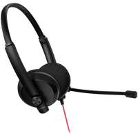 CANYON PC headset HS-07 PC Mic 3.5/USB Flat 2.8m Black - Image 3