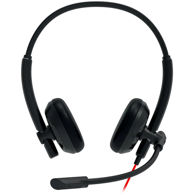 CANYON PC headset HS-07 PC Mic 3.5/USB Flat 2.8m Black