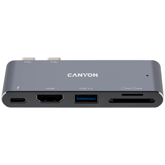 CANYON hub DS-5 5in1 Thunderbolt 3 4k Space Grey