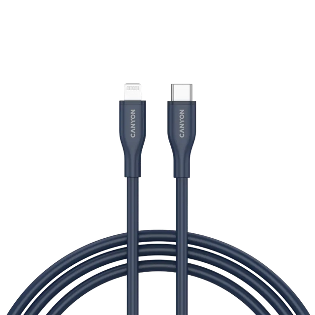 CANYON cable CLNM60 C-L 60W MFI 1m Silicon Blue