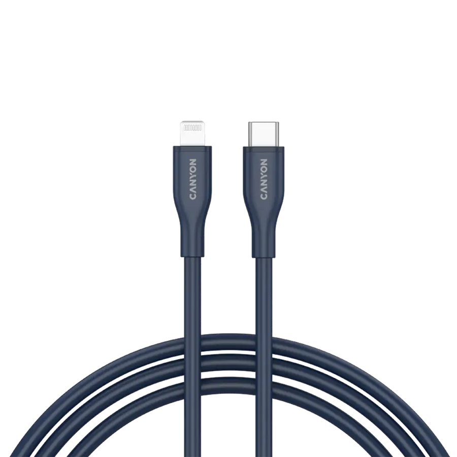CANYON cable CLNM60 C-L 60W MFI 1m Silicon Blue