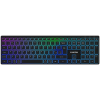 CANYON keyboard HKB-W11 UK/US RGB Dual Mode Wireless Black