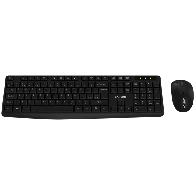 CANYON SET-W01 Keyboard+Mouse Wireless Black