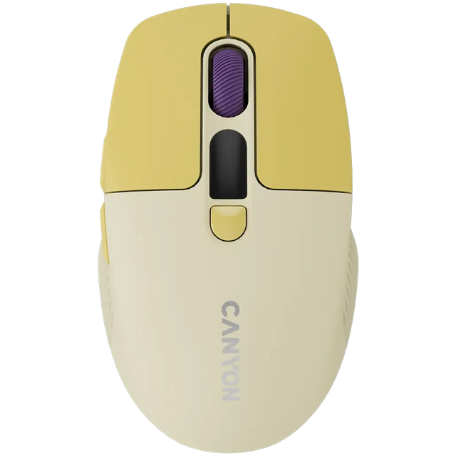 CANYON mouse MW-26 LCD Silent Dual Mode Wireless Yellow