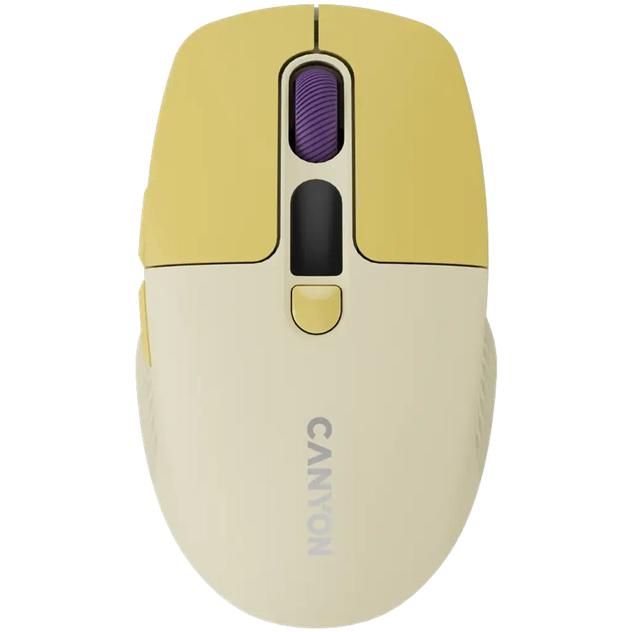 CANYON mouse MW-26 LCD Silent Dual Mode Wireless Yellow