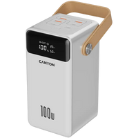 CANYON power bank OnPower 610 metal 60000 mAh PD100W White