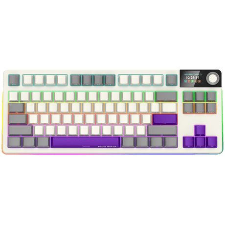 LORGAR KBP70TKLW, Wireless TKL Mechanical Gaming Keyboard Pro, Beige, EN layout