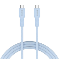 CANYON cable OnWire 60CL C-C 60W COLOR Braided 1m Light Blue