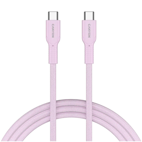 CANYON cable OnWire 60CL C-C 60W COLOR Braided 1m Pink