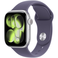 Apple Watch Series 11 GPS 42mm Silver Aluminium Case with Purple Fog Sport Band - M/L