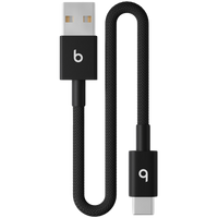 Beats USB-A to USB-C Woven Short Cable (20 cm) - Bolt Black