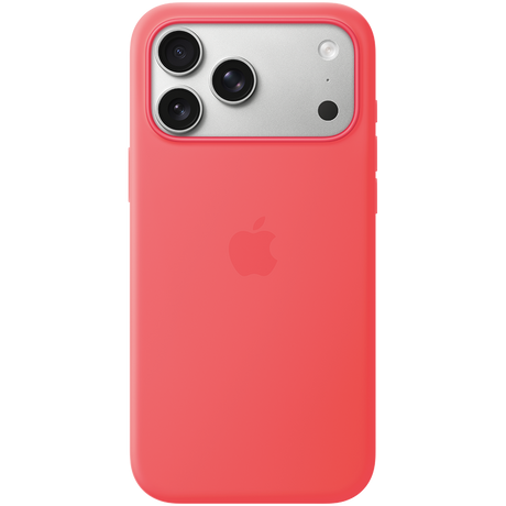 iPhone 17 Pro Max Silicone Case with MagSafe - Bright Guava