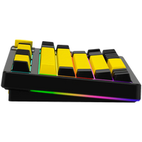 LORGAR KBP70TKLW, Wireless TKL Mechanical Gaming Keyboard Pro, Black/yellow, EN layout - Image 4