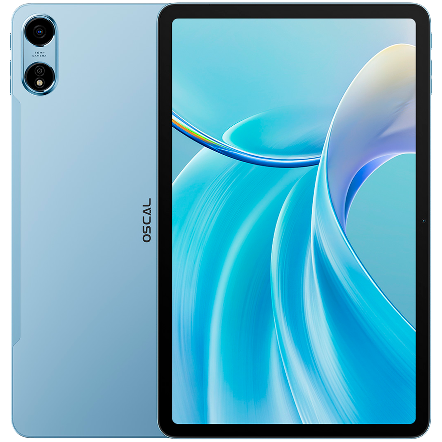 OSCAL Pad 100 LTE Tablet, 12'' 2K FHD+IPS 1200*2000 120Hz incell, Octa-core T615 up to 1.8 GHz Blue