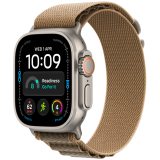 Apple Watch Ultra 4 GPS + Cellular 49mm Natural Titanium Case with Desert Alpine Loop - M, Model A3579