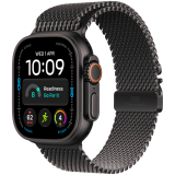 Apple Watch Ultra 4 GPS + Cellular 49mm Black Titanium Case with Black Titanium Milanese Loop - L, Model A3579