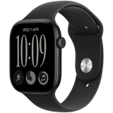 Apple Watch Series 12 GPS + Cellular 46mm Black Aluminium Case with Black Sport Band - M/L, Model A3587