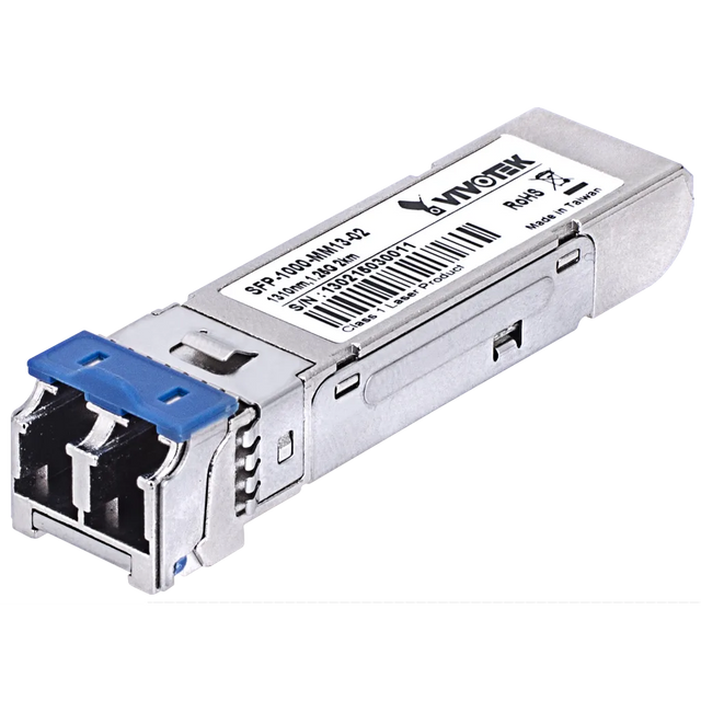 VIVOTEK SFP-1000-MM13-02 1.25Gbps Multimode 1310nm 2km LC SFP Fiber Transceiver