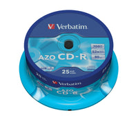 VERBATIM CD-R 52X Crystal Spindle 700MB - 25 Pack