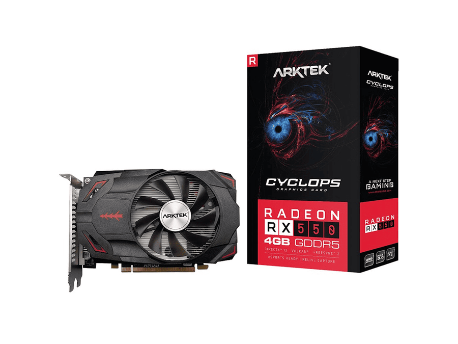 Arktek AMD Radeon RX550 4GB GDDR5 128-bit HDMI / DVI / DP Graphics Card
