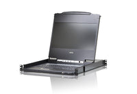 Aten CL6700MW 17.3-inch 1U Rackmount Single Rail LCD KVM Console DVI-D Full HD Black - Image 2