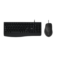 RCT K11 USB Wired Keyboard and GM-193U Optical Mouse Combo Black