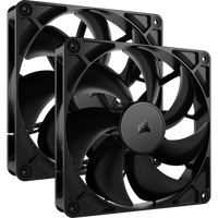 Corsair RS140 140mm PWM Case Fans 2-Pack 330-1700 RPM 95.5 CFM (Black)