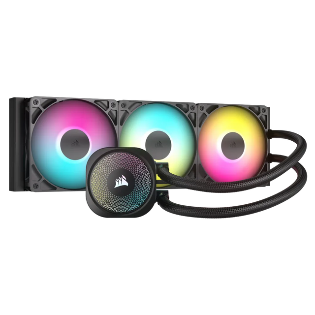 Corsair Nautilus 360 RS ARGB 360mm AIO Liquid CPU Cooler Triple 120mm Fans Black
