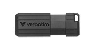 Verbatim USB Drive 2.0 Pinstripe 128GB Black