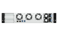 QNAP 8-bay short depth rackmount NAS, Intel Atom C5125 8C 2.8GHz, 8GB RAM, 2 x 2.5GbE