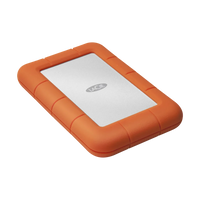 LaCie Rugged Mini 4TB USB 3.2 Gen 1 Portable External HDD Shock and Water Resistant Orange