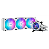 ASUS ROG Strix LC III 360 ARGB LCD White 360mm AIO Liquid CPU Cooler LCD Display 3x120mm Fans AM5 LGA1851
