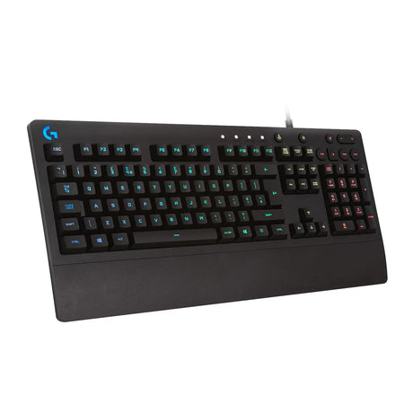 Logitech G213 Prodigy Full-Size Gaming Keyboard RGB LED Wrist Rest USB Wired Black
